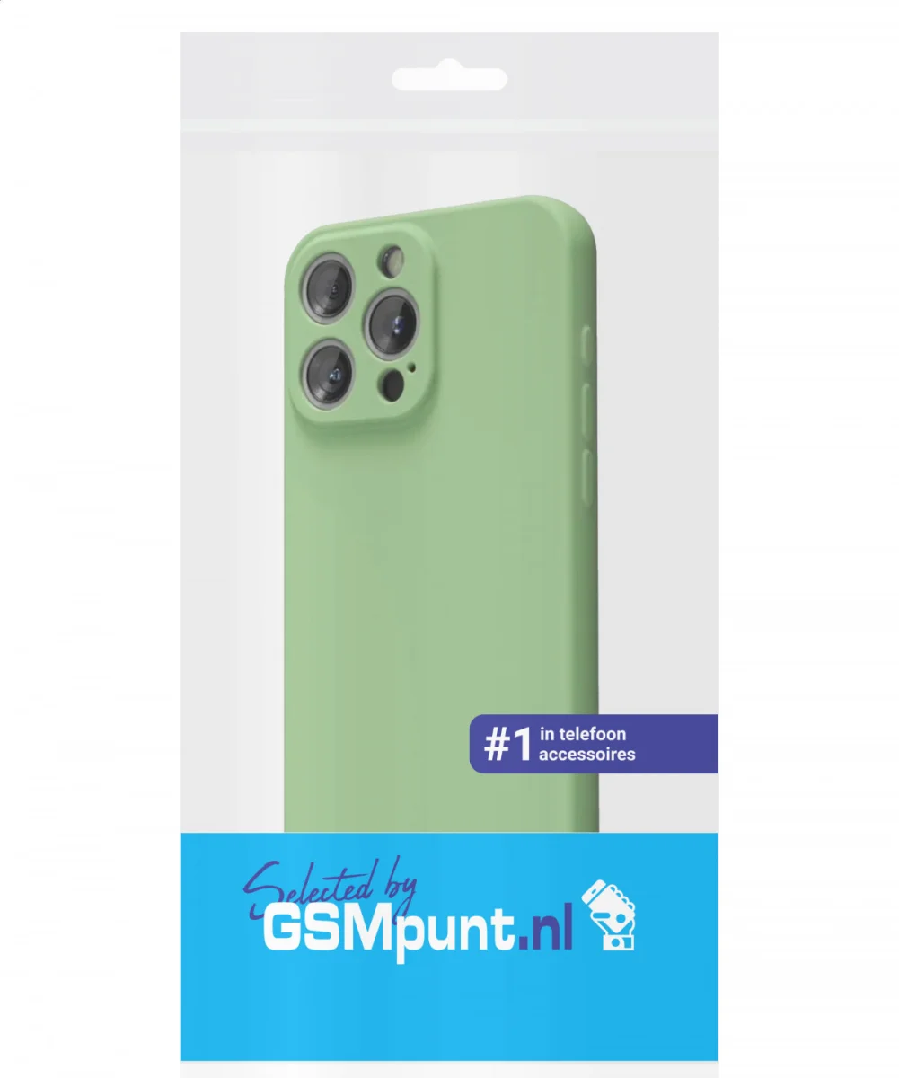 Apple iPhone 15 Pro Max Hoesje met Camera Bescherming Dun TPU Groen afbeelding 7
