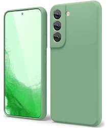 Samsung Galaxy S22 Hoesje Camera Bescherming Dun TPU Back Cover Groen