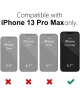 Apple iPhone 13 Pro Max Hoesje met Camera Bescherming Dun TPU Blauw