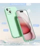 Apple iPhone 15 Hoesje met Camera Bescherming Dun TPU Back Cover Blauw