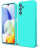 Samsung Galaxy A14 Hoesje Camera Bescherming Dun TPU Back Cover Blauw