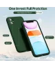 Apple iPhone 11 Hoesje met Camera Bescherming Dun TPU Donkergroen