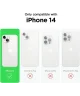 Apple iPhone 14 Hoesje met Camera Bescherming Dun TPU Donkergroen