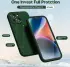 Apple iPhone 14 Hoesje met Camera Bescherming Dun TPU Donkergroen afbeelding 2