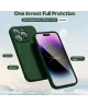 Apple iPhone 14 Pro Hoesje met Camera Bescherming Dun TPU Donkergroen