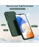 Samsung Galaxy A14 Hoesje met Camera Bescherming Dun TPU Donkergroen