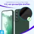 Samsung Galaxy S22 Hoesje met Camera Bescherming Dun TPU Donkergroen afbeelding 5