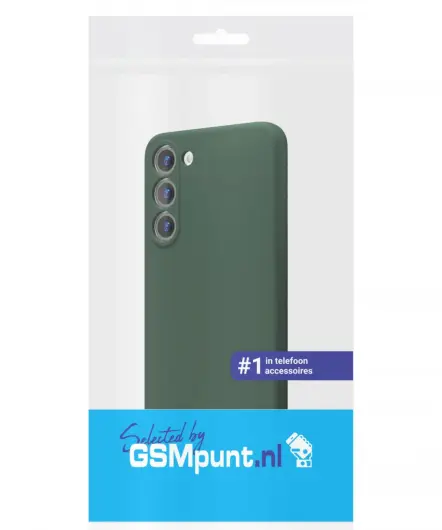Samsung Galaxy S23 Hoesje met Camera Bescherming Dun TPU Donkergroen afbeelding 6