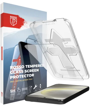 Rosso Samsung Galaxy S24 Plus Tempered Glass Fingerprint Case Friendly Screen Protectors