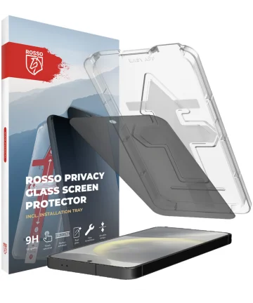 Rosso Samsung Galaxy S24 Privacy Glass met Installatietray Screen Protectors