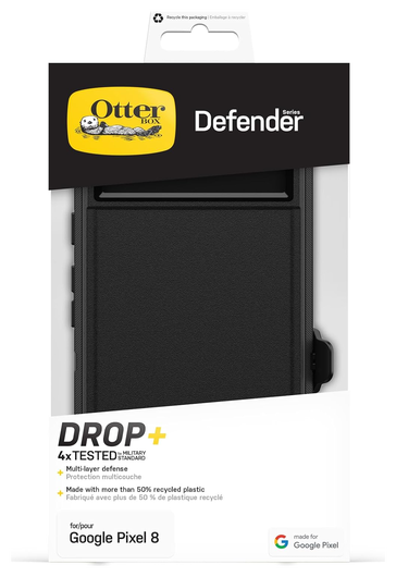 OtterBox Defender Google Pixel 8 Hoesje Back Cover Zwart afbeelding 6