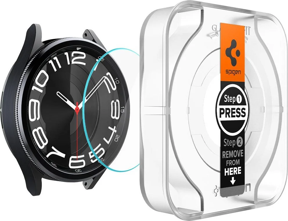 Spigen EZ Fit - Samsung Watch 6 Classic 43MM Screen Protector 2-Pack afbeelding 10