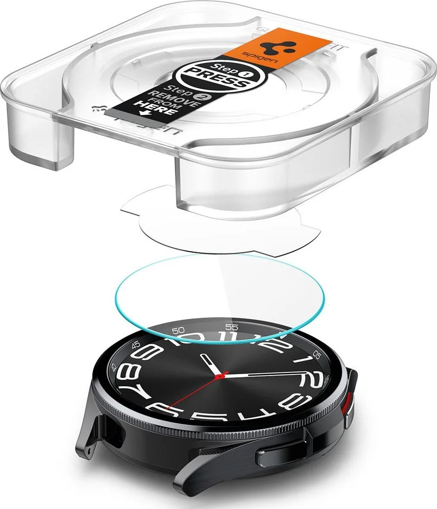 Spigen EZ Fit - Samsung Watch 6 Classic 43MM Screen Protector 2-Pack afbeelding 2