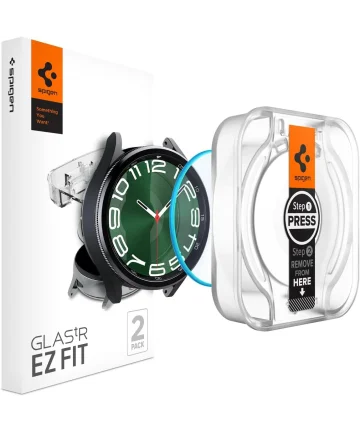 Spigen EZ Fit - Samsung Watch 6 Classic 47MM Screen Protector 2-Pack Screen Protectors