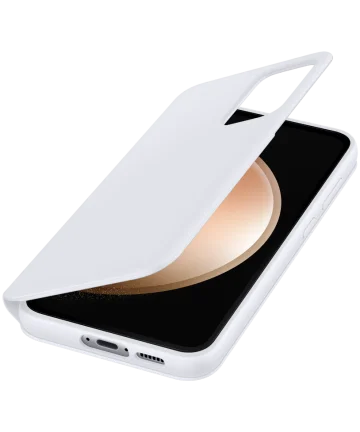 Origineel Samsung Galaxy S23 FE Hoesje Smart View Wallet Case Wit Hoesjes