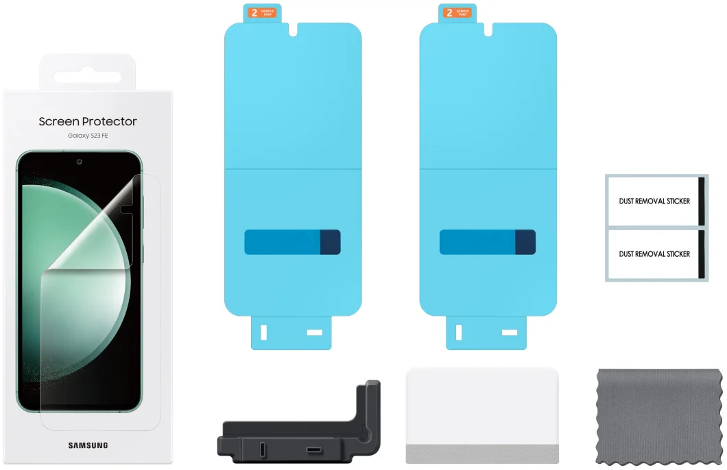 Originele Samsung Galaxy S23 FE Screen Protector Folie (2-Pack) afbeelding 4