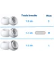 3 Pack AirPods Pro (1e & 2e Generatie) Siliconen Dopjes Tips Small