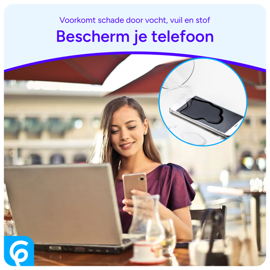 Stofdichte Plug (2-Pack) voor USB-C Poort iPhone 15/16-Series Zwart afbeelding 6