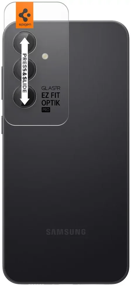 Spigen Optik Pro Samsung Galaxy S23 FE Camera Protector Zwart (2-Pack) afbeelding 2