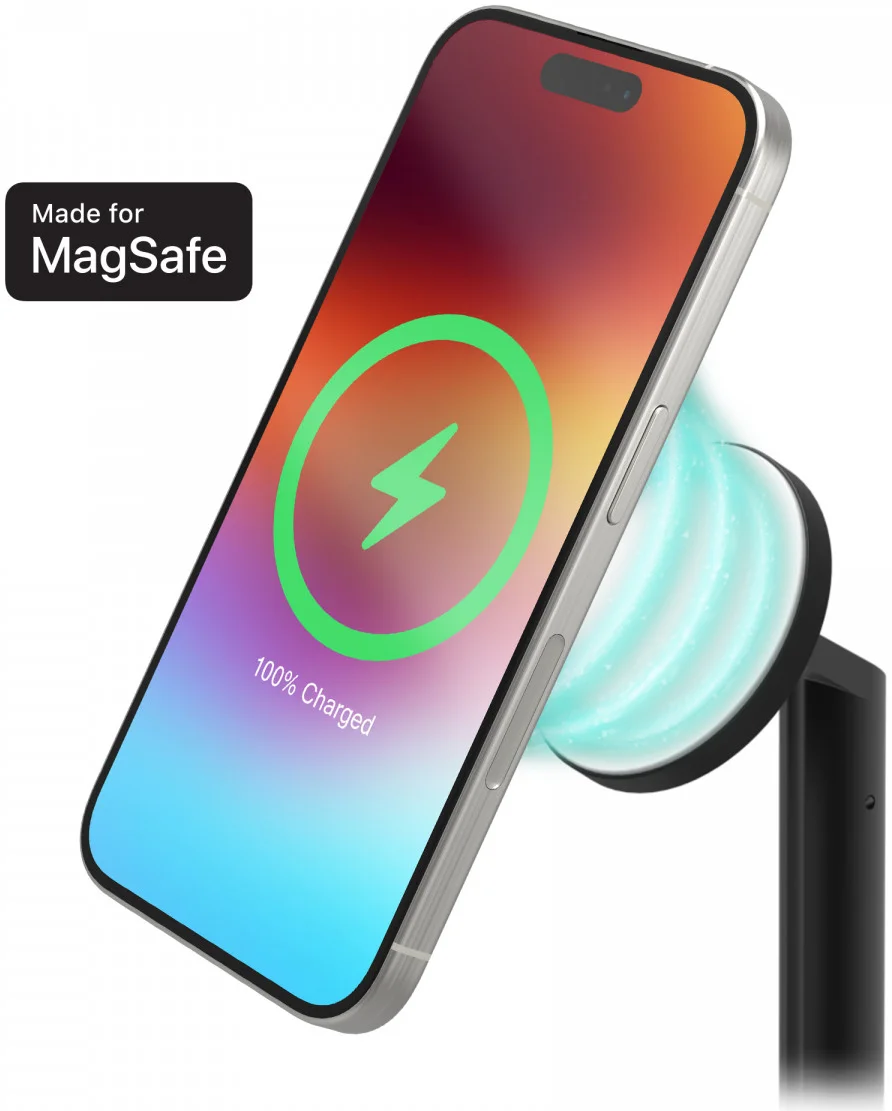 Mophie Draadloze MagSafe Oplader 15W iPhone/Apple Watch/AirPods Zwart afbeelding 4