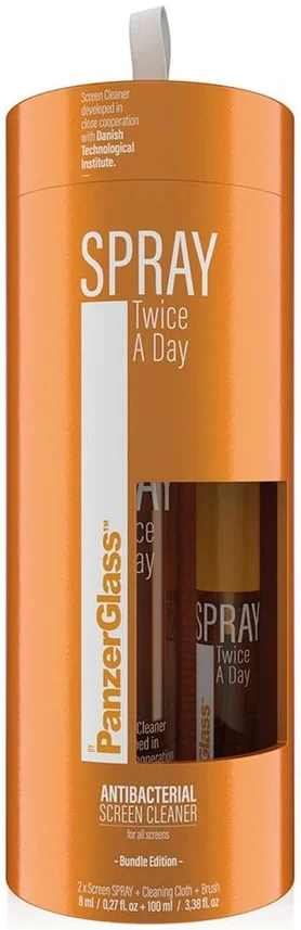 PanzerGlass Spray Twice a Day Schermreiniger Bundel (8 ML en 100 ML) afbeelding 4