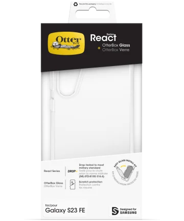 OtterBox React Samsung Galaxy S23 FE Hoesje Clear + Screen Protector Hoesjes