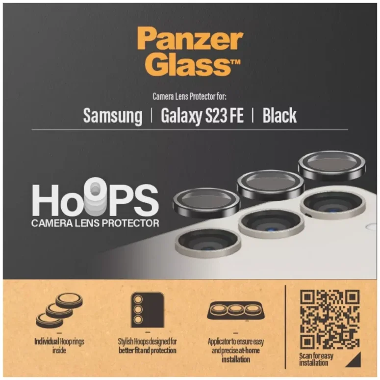 PanzerGlass Hoops Rings Samsung Galaxy S23 FE Camera Lens Protector afbeelding 4