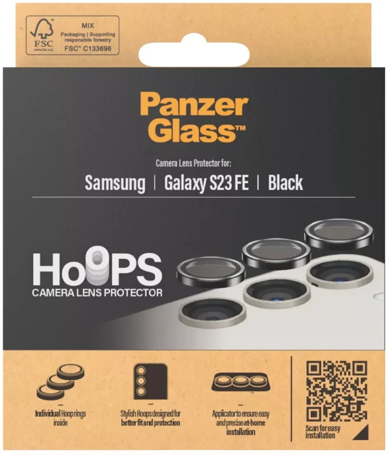 PanzerGlass Hoops Rings Samsung Galaxy S23 FE Camera Lens Protector afbeelding 5