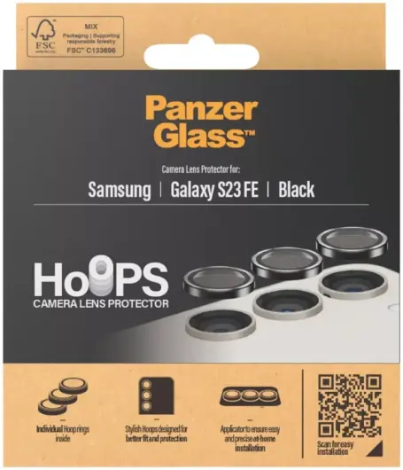 PanzerGlass Hoops Rings Samsung Galaxy S23 FE Camera Lens Protector afbeelding 5