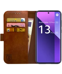 Rosso Element Xiaomi Redmi Note 13 Pro Plus Hoesje Wallet Case Bruin