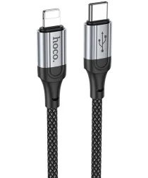 Hoco X102 USB-C naar Apple Lightning Kabel 27W PD 1M Grijs