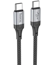 Hoco X102 60W Fast Charge USB-C naar USB-C Laadkabel 1M Zwart
