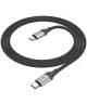 Hoco X102 60W Fast Charge USB-C naar USB-C Laadkabel 1M Zwart