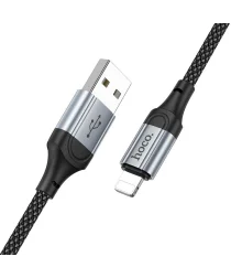 Hoco X102 2.4A Fast Charge USB naar Lightning Laadkabel 1M Zwart