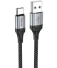 Hoco X102 3A Fast Charge USB naar USB-C Laadkabel 1M Zwart