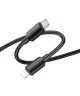 Hoco X96 20W Fast Charge PD USB-C naar Lightning Laadkabel 1M Zwart