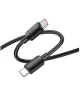 Hoco X96 100W Fast Charge PD USB-C naar USB-C Snellaad Kabel 1M Zwart
