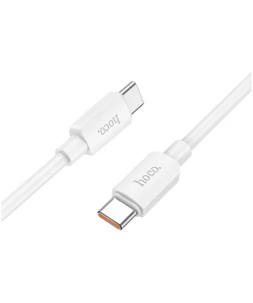 Hoco X96 100W Fast Charge PD USB-C naar USB-C Snellaad Kabel 1M Wit Kabels