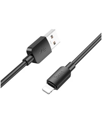 Hoco X96 2.4A Fast Charge USB naar Lightning Laadkabel 1M Zwart Kabels