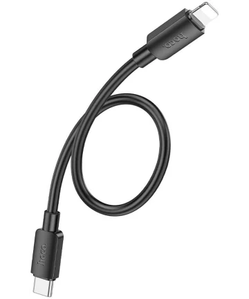 Hoco X96 20W Fast Charge PD USB-C naar Lightning Laadkabel 0.25M Zwart Kabels