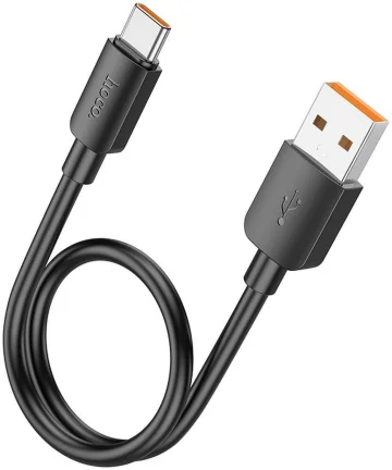 Hoco X96 100W Fast Charge PD USB naar USB-C Laadkabel 0.25M Zwart Kabels