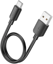 Hoco X96 27W Fast Charge PD USB naar USB-C Snellaad Kabel 0.25M Zwart