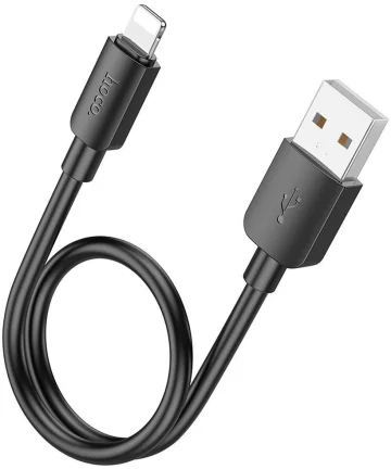 Hoco X96 12W Fast Charge PD USB naar Lightning Laadkabel 0.25M Zwart Kabels