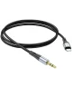 Hoco UPA22 Lightning naar 3.5mm Jack Audiokabel Siliconen 1M Zwart