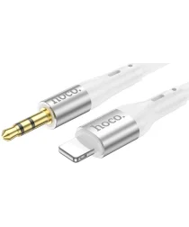 Hoco UPA22 Lightning naar 3.5mm Jack Audiokabel Siliconen 1M Wit
