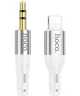Hoco UPA22 Lightning naar 3.5mm Jack Audiokabel Siliconen 1M Wit