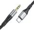Hoco UPA22 USB-C naar 3.5mm Jack Audiokabel Siliconen 1M Zwart afbeelding 3