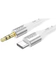 Hoco UPA22 USB-C naar 3.5mm Jack Audiokabel Siliconen 1M Wit