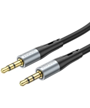 Hoco UPA22 3.5mm Jack naar 3.5mm Jack Audiokabel Siliconen 1M Zwart Kabels