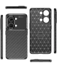 OnePlus Nord 3 Hoesje Siliconen Carbon TPU Back Cover Zwart